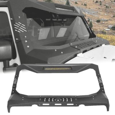 Mad Max Windshield Frame Cover Visor Cowl Armor for Jeep Wrangler JK 2007-2018