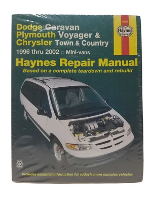 Haynes 30011 Dodge Caravan Plymouth Voyager Chrysler Town & Country 1996 - 2002