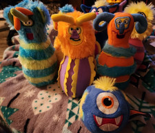 Melissa  Doug Bowling Plush Pins Ball Colorful Alien Themed Creatures Kids Toys