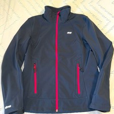 Koppen Softshell Jacket Womens Insulated M Gray Pink Full Zip Zipper Pockets