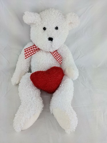 Wishpets Gage White Bear Plush 2002 18 Inch Stuffed Toy