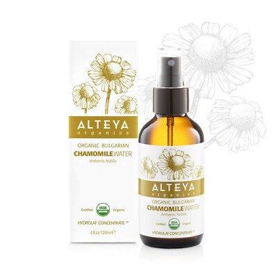 Alteya USDA Certified Organic Chamomile Water 4 Fl Oz/120mL