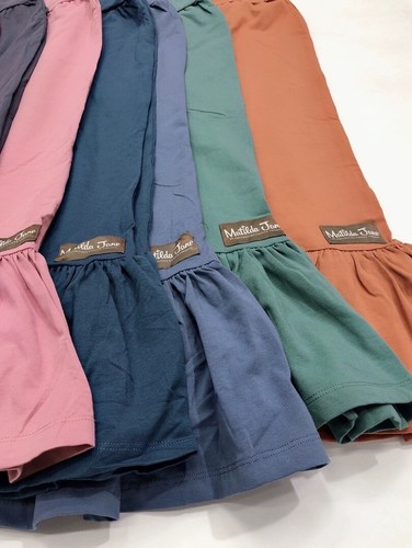 Women's MATILDA JANE Big Ruffle Crops S M L XL Stretch Pants Black Blue Pink - Picture 5 of 59