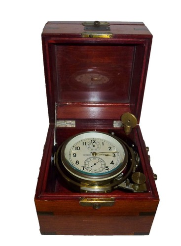 PRECISION TAMAYA JAPAN SHIPS MARINE QUARTZ CHRONOMETER DECK WATCH