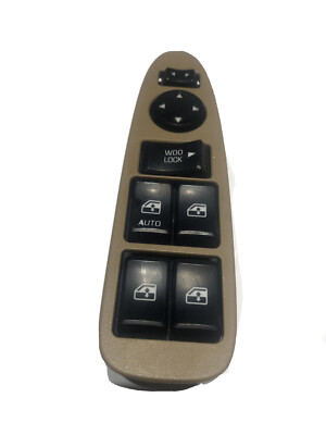   TAN DRIVER LEFT SIDE MASTER POWER WINDOW CONTROL SWITCH AUTO MIRROR LOCK OEM  