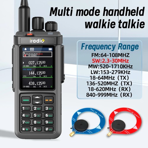 Walkie Talkie UV-98 PLUS 10W Repetidor de Banda Cruzada HF AM FM USB LSB CW CB SW MW LW - Imagen 15 de 23