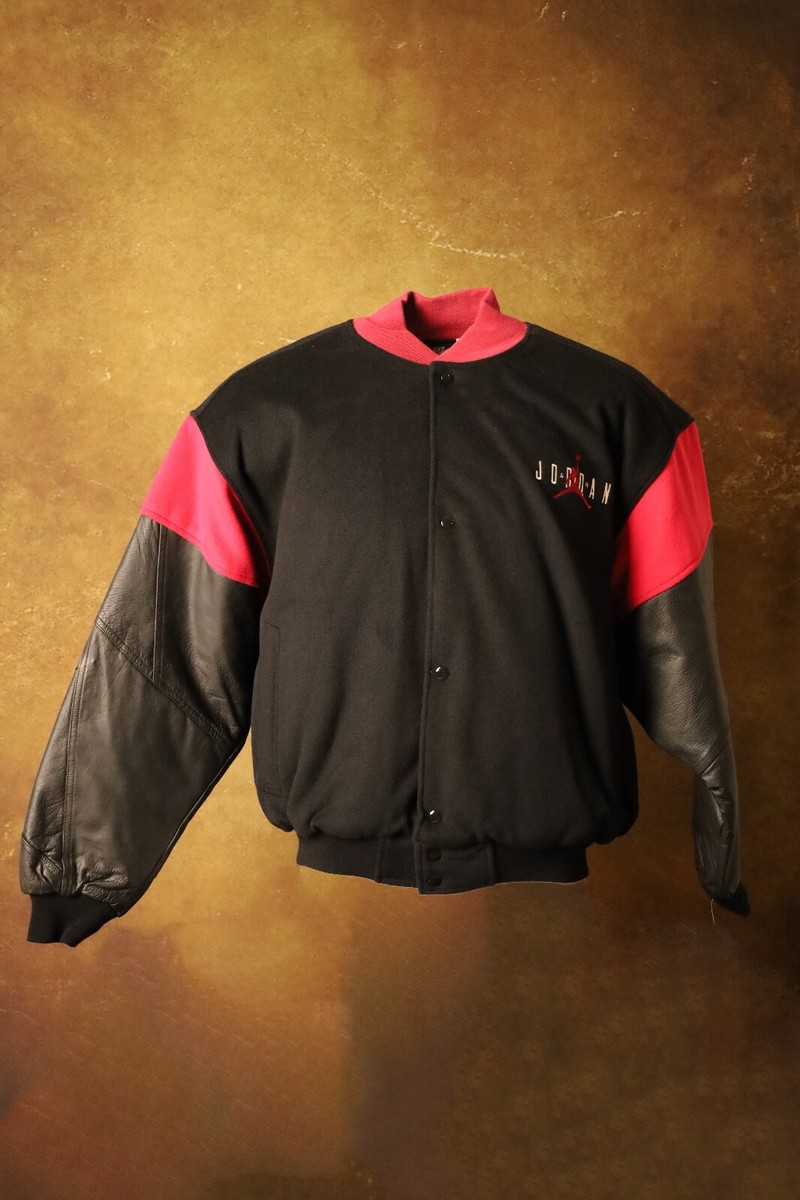 Vintage 90s 1993 Nike Air Jordan Varsity Jacket Black/Red | eBay Vintage 90s 1993 Nike Air Jordan Varsity Jacket Black/Red | eBay