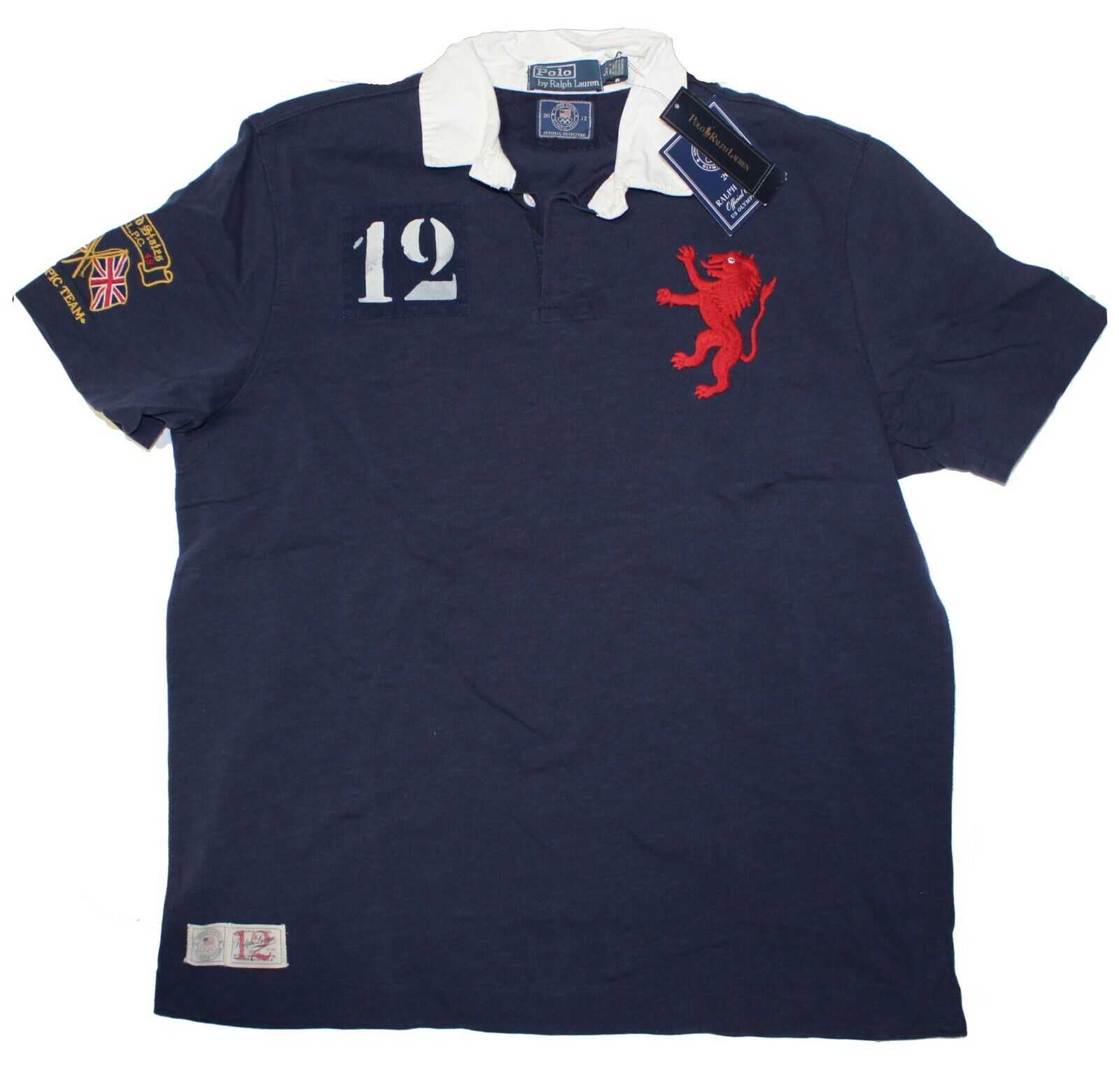 Polo Ralph Lauren USA London Olympic Flag Lion Embroidered Ltd Edition  Shirt NWT