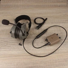 STOCK FCS AMP Dual-Channel Pickup Noise Reduction Tactical Headset PRC148/152