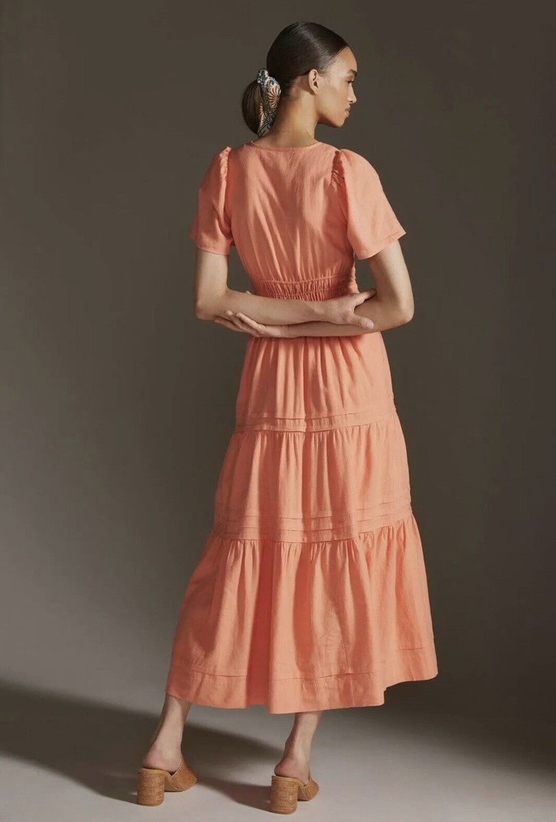 Anthropologie The Somerset Maxi Dress: Linen Edition Size XS | eBay