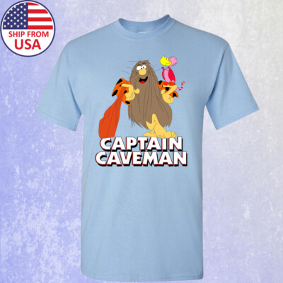 Captain Caveman Cartoon Men's Size S-5XL