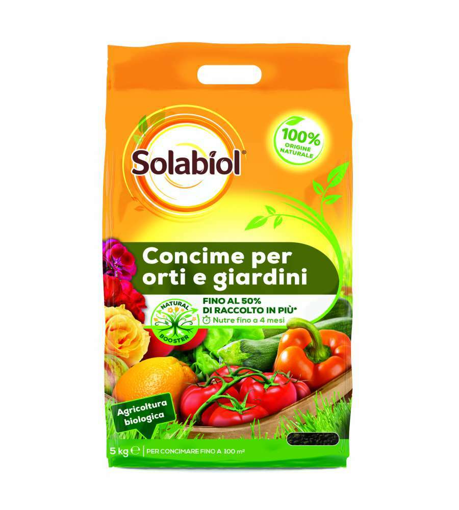 CONCIME PER ORTI E GIARDINI "SOLABIOL", 5 KG