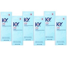 KY Jelly Classic Glide Water based personal Lubricant 4OZ Pack of 6 
