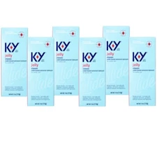 KY Jelly Classic Glide Water based personal Lubricant 4OZ (Pack of 6)