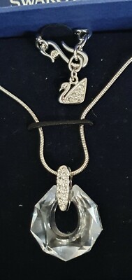 100% Original Swarovski Kette mit  Anhänger Strass Glitzer Glas