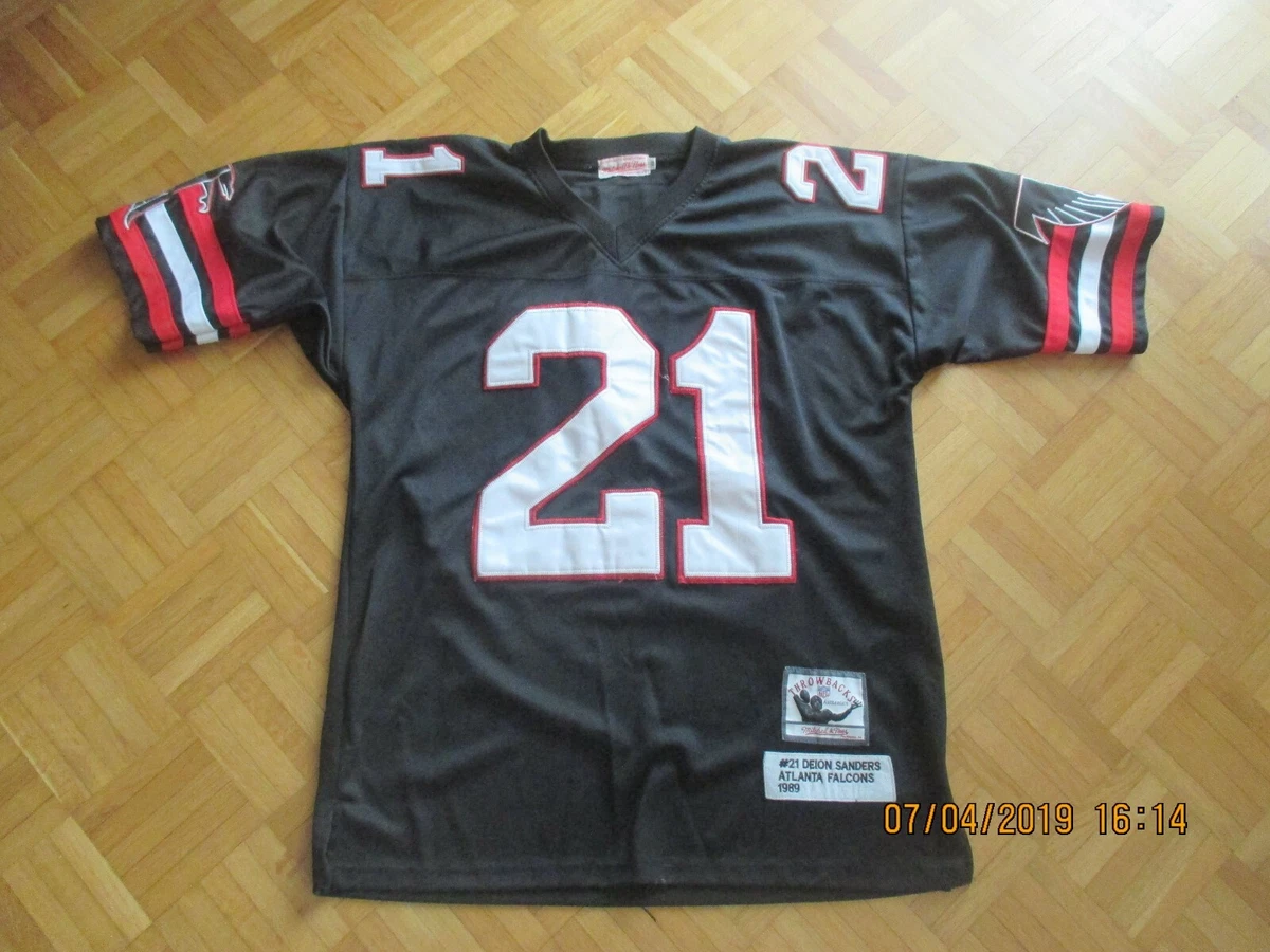 shirt ATLANTA FALCONS 1989 SANDERS NFL MITCHELL NESS maillot