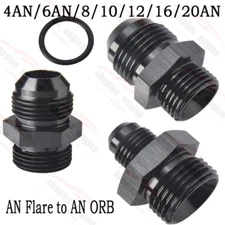 4AN/6AN/8AN/10/12/16/20 AN Flare to ORB Aluminum O Ring Boss Adapter AN Fitting