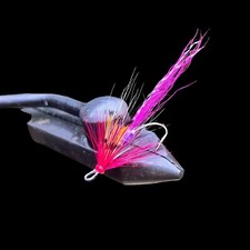 Salmon Flies - 3 X Magenta Ally’s Shrimps   - Size 8 Black Double Hooks
