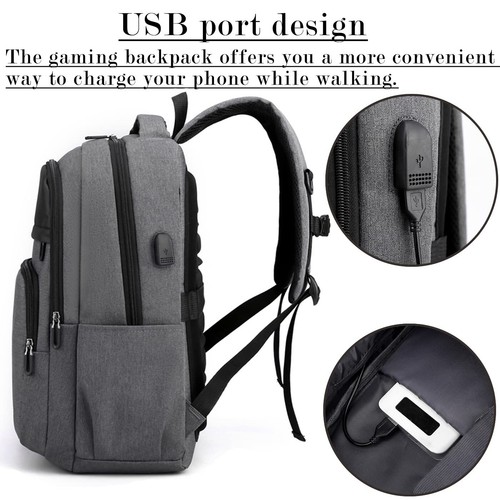 Game Cosole Backpack Travel Bag Travel Carrying Case for PS5/PS4 Console and Acc - Picture 3 of 9