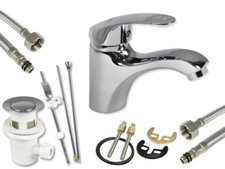 Rubinetto monoforo lavabo miscelatore monocomando da bagno ottone cromato 52328