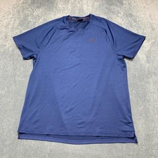 Spyder Active T Shirt Mens L Blue Raglan Slee...