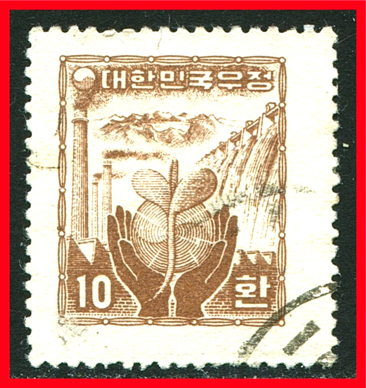 Korea Postage Stamp Scott 209, Used!! K469c
