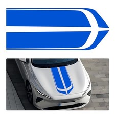 Car Hood Decal Sticker, Modified Racing Stripe Decal for Cars, Auto Blue