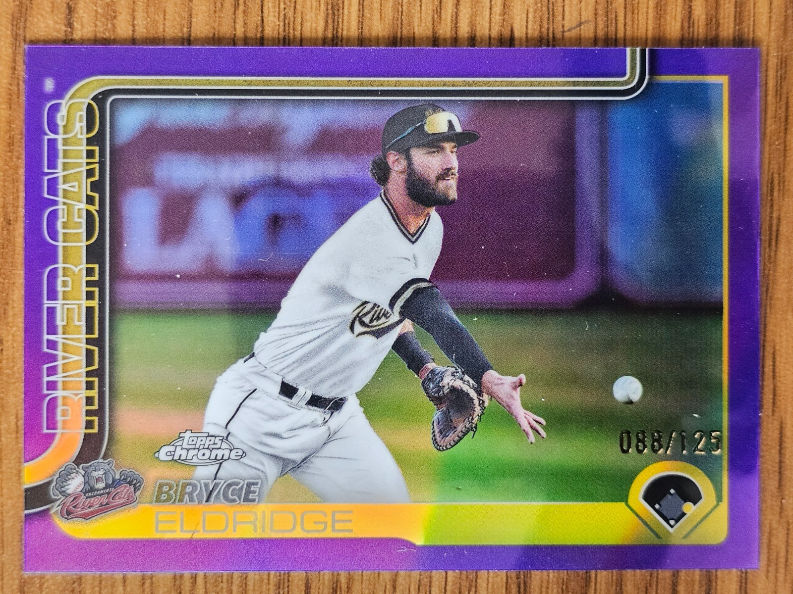2025 Topps Pro Debut Chrome Bryce Eldridge PURPLE Refractor 088/125 #PDC-196