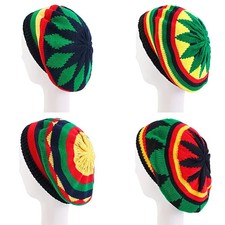 Jamaican Multi-colour Printed Knitted Hat Bob Rasta Beanie Hats Hip Hop Cap Men