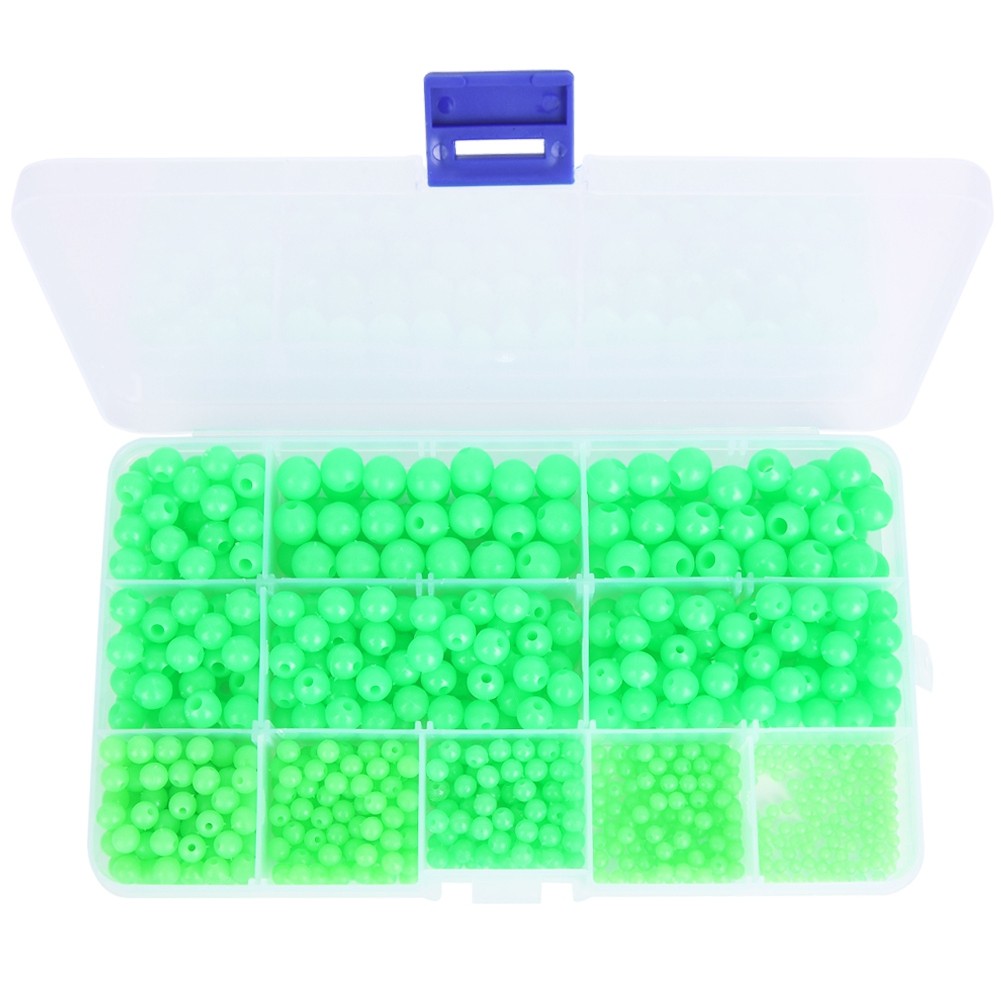 820 Pcs Luminous Fishing Beads Non-Slip Tackle Tools For Freshwater Kit Trending