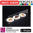 L-Shape Sneeze Screen Food Stall Guard – Christmas Market Display Clear Acrylic