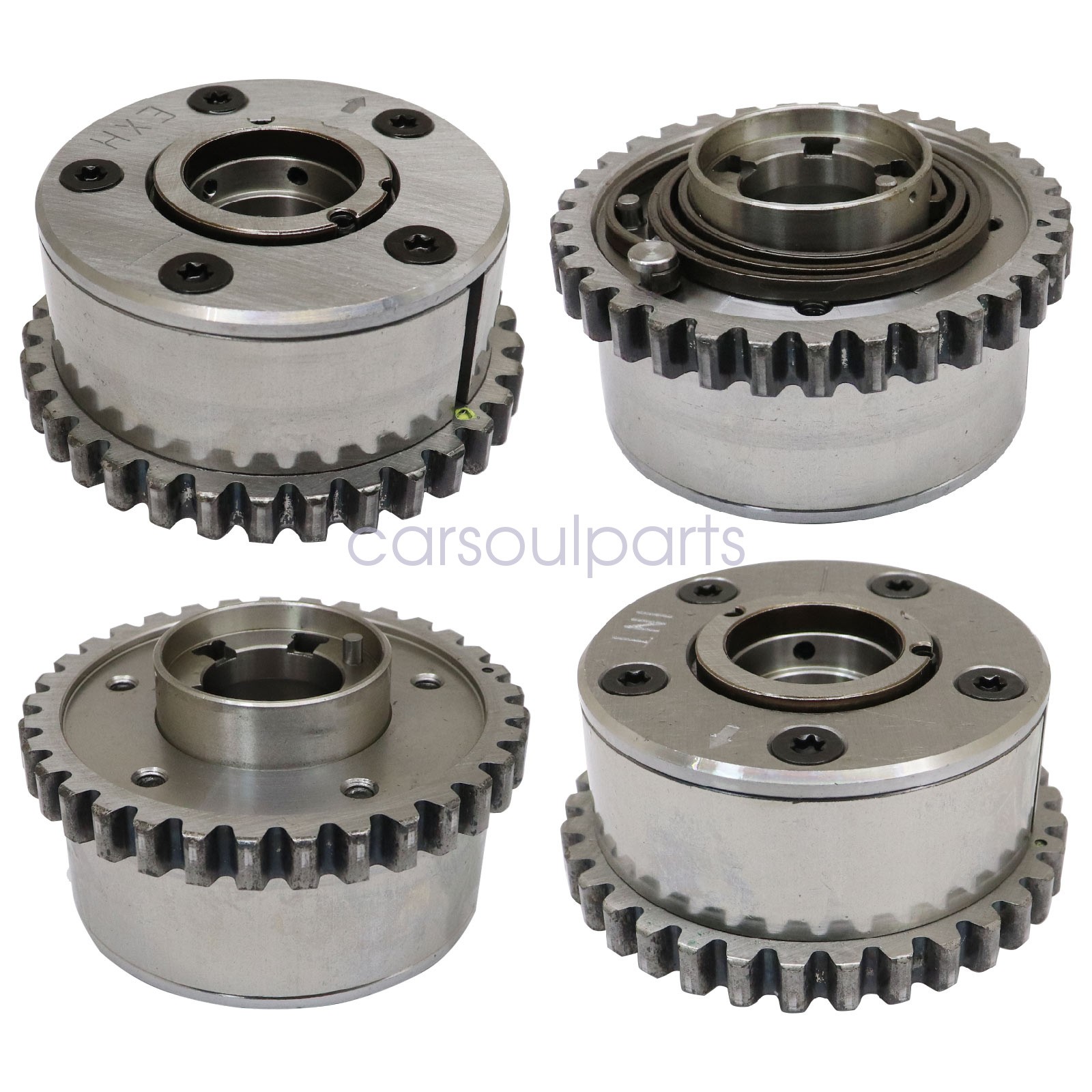 4x Camshaft Phaser Inlet & Outlet Fits Maserati Quattroporte Ghibli S 3.0L New