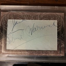 2013 Press Pass 1/1 Actor Robert Warwick Autograph on Letter Paper BGS Certified