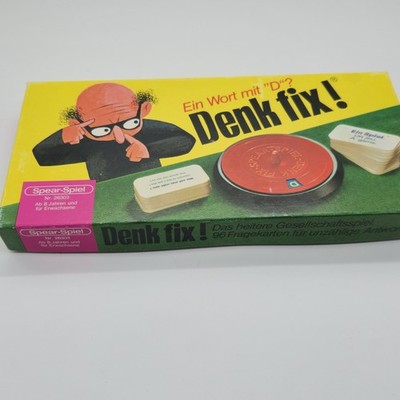 Denk Fix! Ein Wort mit  ''D'' Spear Spiel Gesellschaftsspiel Nr 26303 Vintage Gut 
