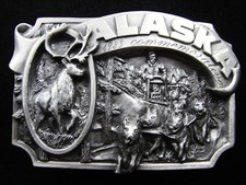 RG07141 NOS VINTAGE 1983  ALASKA  STATE COMMEMORATIVE BELT BUCKLE