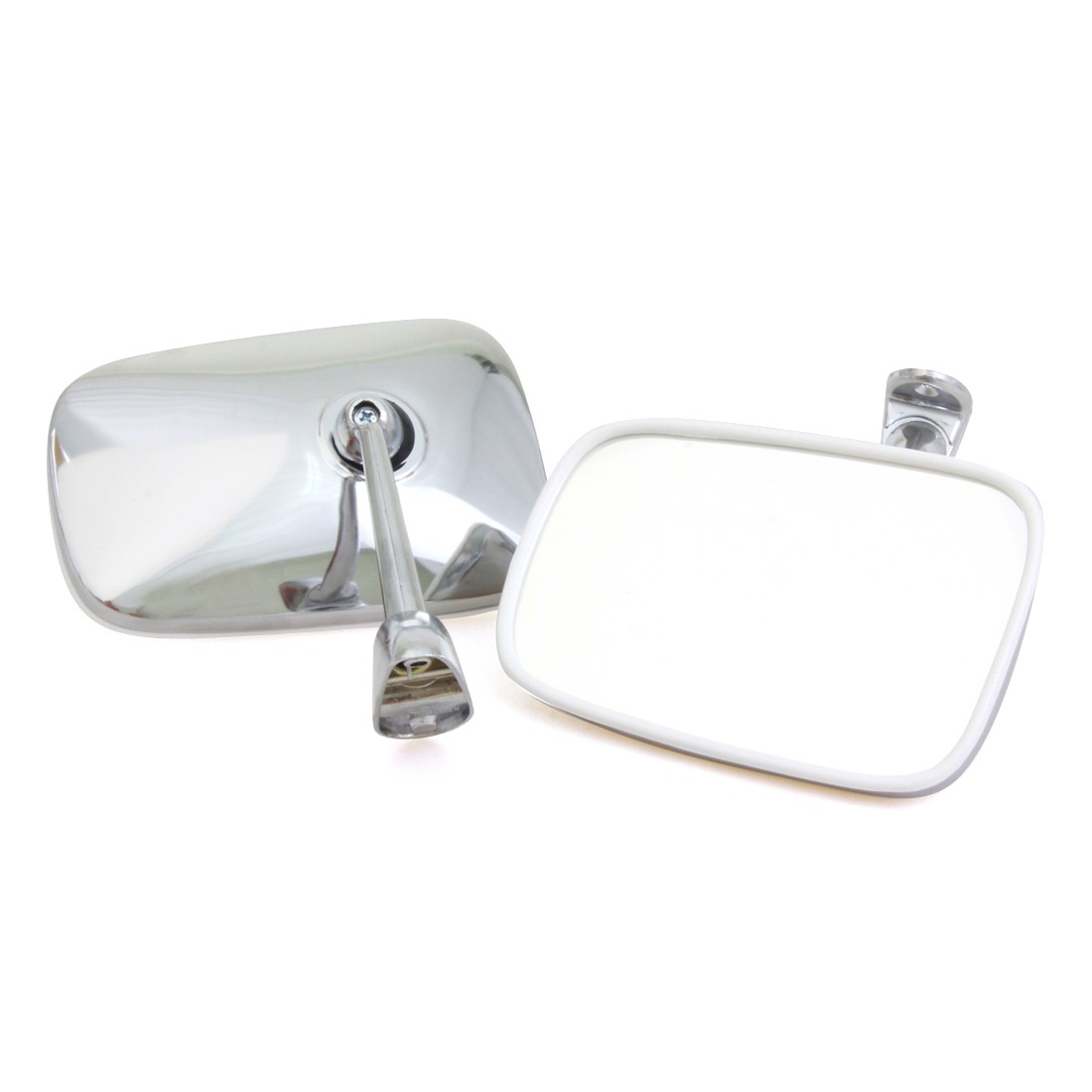 FIT TALBOT SIMCA SUNBEAM LOTUS AVENGER CHROME DOOR FENDER MIRRORS PAIR 1970-1980