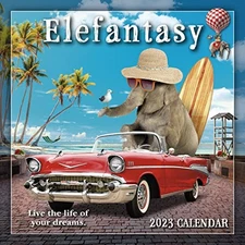 NOBLEWORKS Elefantasy 12-Month 2023 Calendar (MINI 12 MON (Calendar) (UK IMPORT)