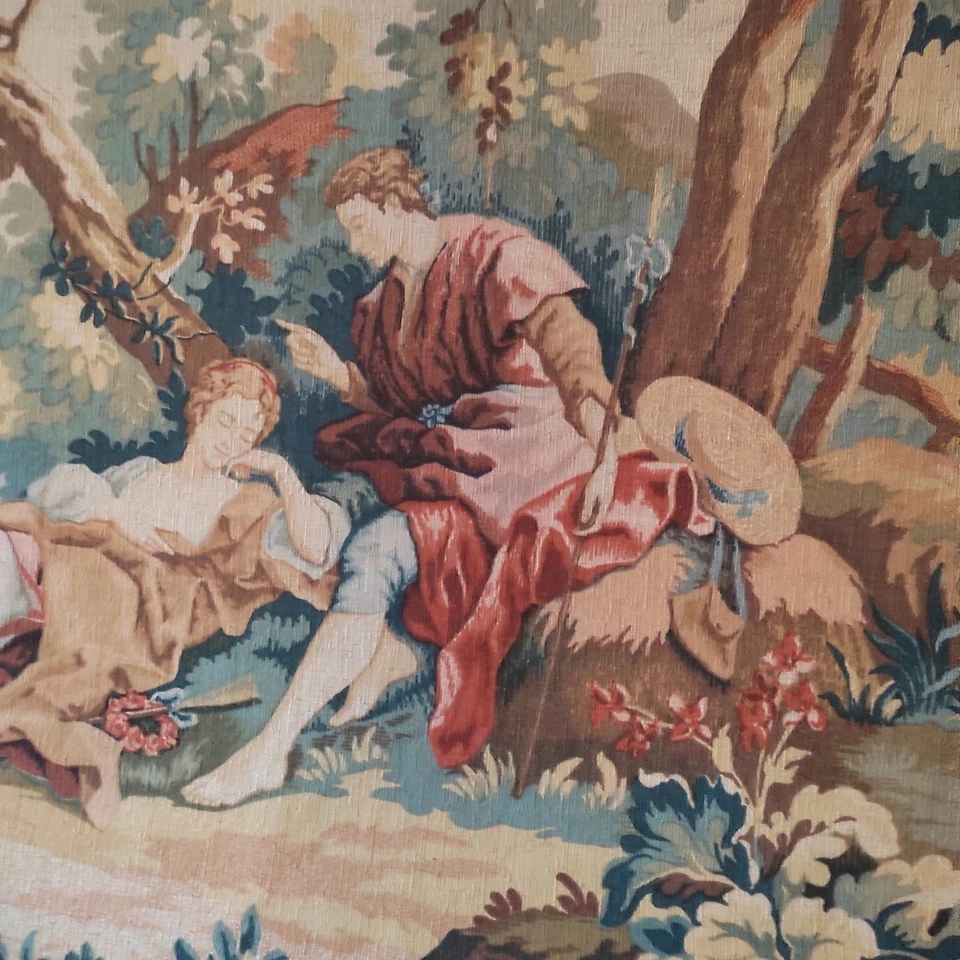 ✅ ANCIENNE ET BELLE TAPISSERIE  IDYLLE robert four a AUBUSSON N° 895 / 18ème - Photo 3/4