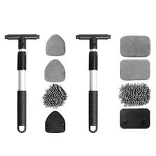 Car Window Glass Wiper Cleaner Windshield Cleaning Tool Kit Brush Extendable