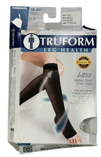 Truform 1772 Ladies Compression Stockings,Open Toe 15-20 mmhg, Small, Nude