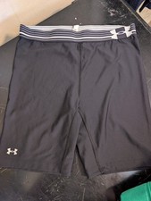 UNDER ARMOUR Jock Spandex Tights HeatGear Compression Shorts Black MEDIUM