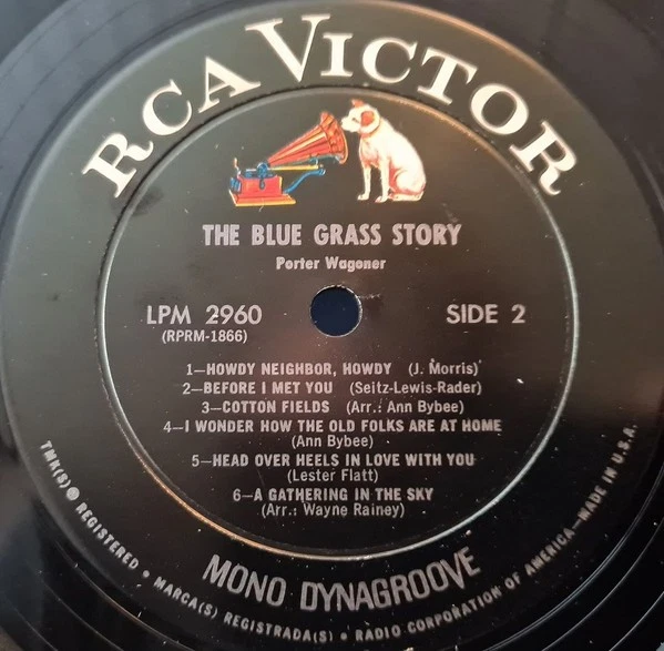 Porter Wagoner, The Bluegrass Story, (LP, Album, Mono), VG+, 3664383672 - Image 4 of 4