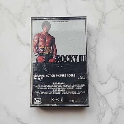 Rocky 3 III Cassette Tape Original Motion Picture Score Eye of the Tiger 1982