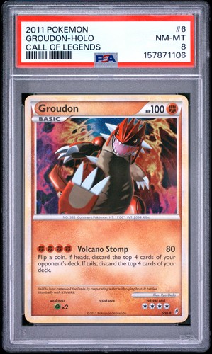 Groudon graded PSA 8 for sale on eBay
