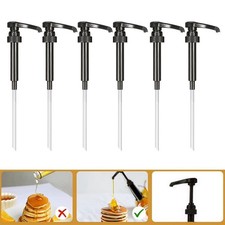 6pcs Food Grade Plastic Syrup Pumps 1/4oz Dispensing for Coffee Bars