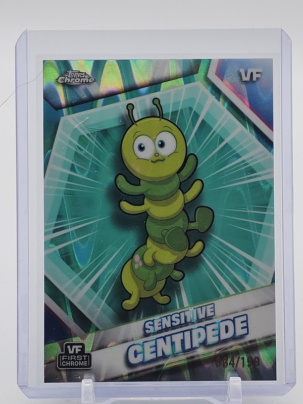 SENSITIVE CENTIPEDE 2026 TOPPS CHROME VEEFRIENDS 1ST AQUA RAYWAVE /199 Q7472