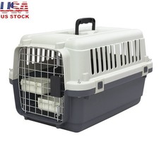 Durable Plastic Dog Kennel Travel Crate IATA Approved Easy Assembly Safe Design