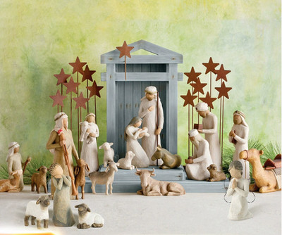 Willow Tree Nativity Figures Set Statue Hand Painted Decor Xmas Christmas Gift