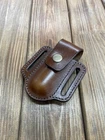 Leather Belt Sheath for Victorinox Huntsman 91mm Swiss Army Knife