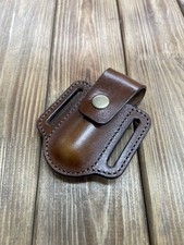 Funda de cinturón de cuero para navaja suiza Victorinox Huntsman 91 mm